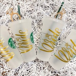 Bride Starbucks cups